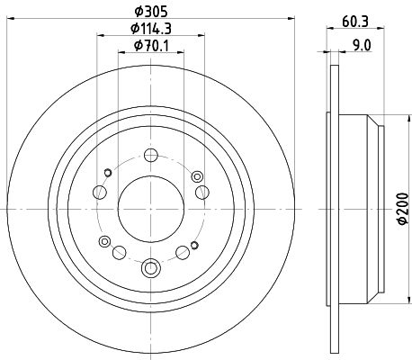 HELLA PAGID Jarrulevy 8DD 355 116-111